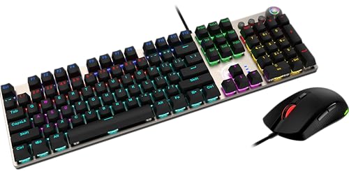 MSI FORGE GK310 COMBO RED US GAMING KEYBOARD MOUSE COMBO MS-8ZA8 - BLACK - Like New