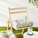 621272 Pillow Perfect Paisley Indoor/Outdoor Chairpad, Reversible, 2 Count - Like New