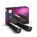 PHILIPS HUE SMART PLAY LIGHT BAR BASE KIT, 2 PACK, CONTROL WITH APP - BLACK - Like New
