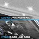 BDK Silver Glitter Windshield Sun Shade Car Sun Visor Sun Shade for Windshield - Brand New