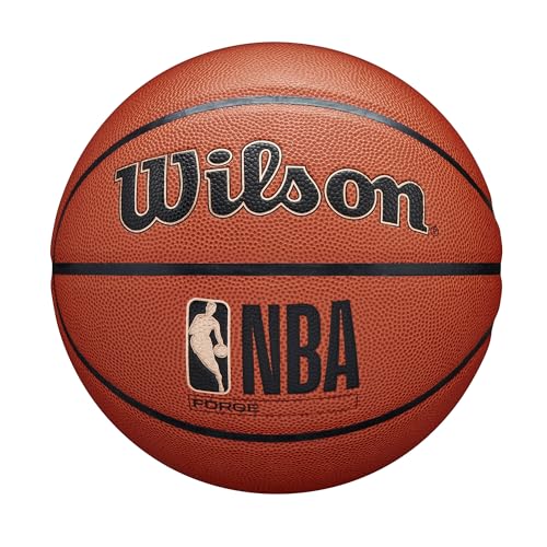 WILSON NBA FORGE INDOOR/OUTDOOR BASKETBALLS SIZE 7 (29.5") BROWN - Like New