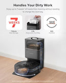 ROBOROCK ROBOT VACUUM AND MOP SELF-EMPTYING 5500 PA MAX SUCTION - BLACK - Like New