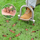 FLMAQE Manual Core Aerator Lawn Tool -2 Half-Open Hollow Slot Tines,Orange - Like New