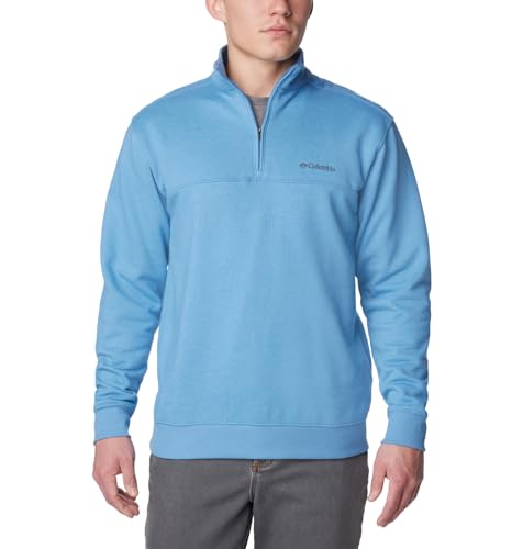 Columbia Men's Hart Mountain II Half Zip, Skyler Heather, Medium - Brand New