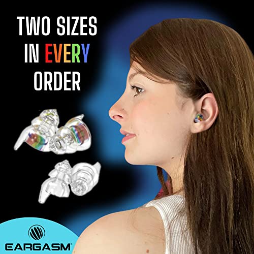 Eargasm Smaller Ears Earplugs - Rainbow High Fidelity Filtered Noise Reducing Like New