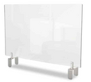 GHENT CLEAR PARTITION EXTENDER WITH ATTACHED CLAMP 29 X 3.88 X 30 THERMOPLASTIC - Brand New