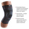 MCDAVID KNEE COMPRESSION KNIT SLEEVE GEL BUTTRESS SMALL/MEDIUM - GRAY/BLACK/RED - Like New