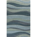 KAS Oriental Rugs Eternity Collection Landscapes Area Rug, 27" x 45", Ocean - Brand New