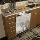 WOWFEEL Pussy Willow Still Life Magnetic Dishwasher Sticker - Scratch & Dent