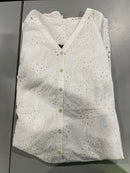 TALBOTS FLORAL DRESS - SIZE: WOMEN 14W - WHITE - Brand New