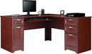 Realspace Magellan 59"W L-Shape Corner Desk 475958 - Classic Cherry Like New