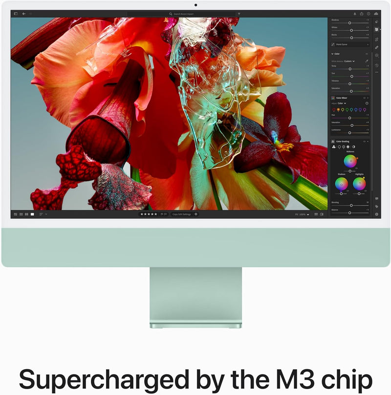 Apple iMac 24" 4480 x 2520 M3 8-CORE CPU 8GB 256GB SSD 8-CORE GPU - GREEN - Like New
