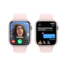 APPLE WATCH SERIES 9 (GPS) 45MM PINK ALUM CASE WITH LIGHT PINK BAND MR9G3LL/A - Like New