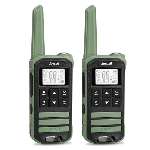 JOYCALL WALKIE TALKIES LONG RANGE WEATHER ALERT PORTABLE WALKIE TALKIES - GREEN - Like New