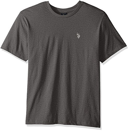 11-3904-04 HEATR/GRAY M BLACK HORSE CLUB U.S. POLO ASSN. MEN'S CREW NECK M - Like New