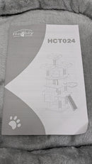 Heybly Cat Tree with Toy, 68 inch Cat Tower Indoor Cats HCT004SGR - Gray - Brand New