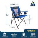GCI Outdoor Comfort Pro Chair, Heathered Pewter Gray - Like New