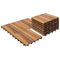 YANGMING INTERLOCKING DECK TILES 10PCS WATERPROOF SOILD WOOD - - Scratch & Dent