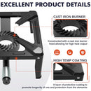 Llamaviva Portable Propane Camping Gas Stove w/4ft Hose, BFSGB05-BLK - Black - Like New