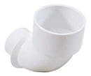 WATERWAY PLASTICS WATERWAY 2 1/2" S X 2" SPG 90O SWEEP ELL 411-9160 - WHITE - Like New