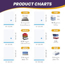 YSSOA 32 PACK VACUUM STORAGE BAGS SPACE SAVER BAGS WITH HAND PUMP - CLEAR/BLUE - Like New