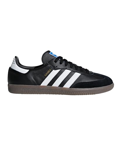 ADIDAS ORIGINALS UNISEX SAMBA OG LEATHER SNEAKERS US 11 MEN/12 WOMEN - BLACK - Brand New