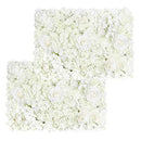 Pauwer Artificial Flower Wall Panels 2 Pack of 16 x 24" (White) - Brand New