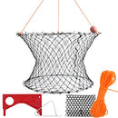 SF Double Ring Crab Trap Steel Ring Crab Net 24" Top Ring - Scratch & Dent