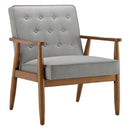 Ball & Cast Tufted Fabric Accent Chair 27.5"W x 29.8"D x 33.25"H Grey/set of 1 - Like New