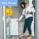 Papablic Retractable Baby Gate, Auto Lock Safety, 34" x 71", B09JJW48RX - Like New