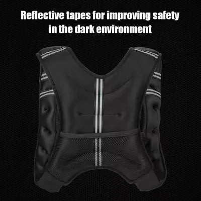 ALL IN MOTION WEIGHT VEST, 25LBS - BLACK - Like New