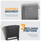 ALPCOUR FOLDING RECLINING STADIUM SEATS WITH BACK SUPPORT FOR BLEACHERS - BLACK - Like New