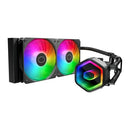 COOLER MASTER 240 CORE II LIQUID CPU AIO COOLER 240MM RADIATOR - BLACK - Like New