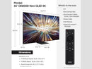 SAMSUNG 65-INCH CLASS QLED 8K QN800D SERIES MINI LED QN65QN800DFXZA - BLACK - Like New