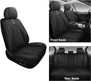 Tapha Executive Leatherette Car Seat Cover & Cushion Set TAP-01-B1 - Black Like New