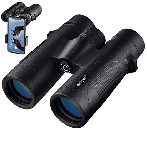 GSKYER BINOCULARS FOR ADULTS BIRD WATCHING Stargazing Planets 12X42 - BLACK - Like New
