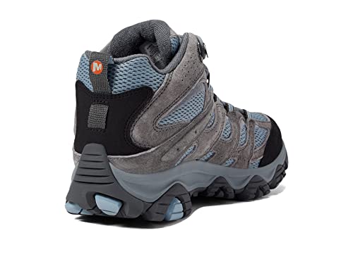 J036328W MERRELL WOMEN'S MOAB 3 MID WATERPROOF WIDE ALTITUDE BLUE/GRAY SIZE 11W - Like New