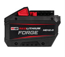 MILWAUKEE M18 REDLITHIUM LI-ION BATTERY 12 AH FORGE HD12.0 - BLACK/RED Like New