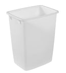 Rubbermaid Small Kitchen Bathroom Trash Can 9 Gallons White Waste Basket - Brand New