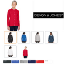 DP181W Devon & Jones Ladies' Perfect Fit Ribbon Cardigan New