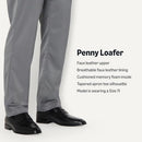 AEMN60972F25 AMAZON ESSENTIALS SQUARE APRON TOE PENNY LOAFER FOAM SIZE 8.5 BLACK - Brand New