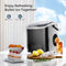 AGLUCKY PORTABLE ICE MAKER MACHINE COUNTERTOP WITH HANDLE, BLACK - Like New
