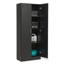 Amazon Basics Storage Cabinet for Kitchen Pantry, Black - Scratch & Dent