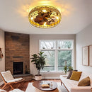 Caged Ceiling Fans With Light 18" Hemp rope Bladeless Low Profile Ceiling Fan - Brand New