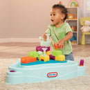 LITTLE TIKES BUILD AND SPLASH DELUXE WATER TABLE WITH BLOCK SET - 50PC - MULTI - Like New