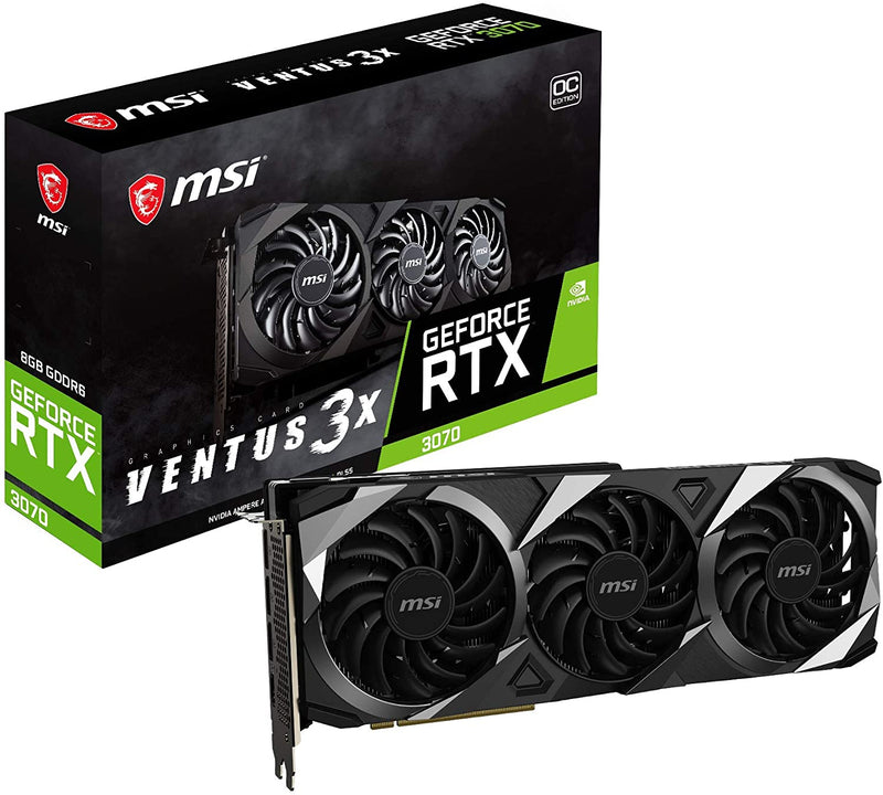 MSI Gaming GeForce 8GB Graphics Card RTX 3070 Ventus 3X 8G OC LHR Like New