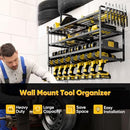 POKIPO LARGE POWER TOOL ORGANIZER WALL MOUNT 4 LAYERS PKP231128 - BLACK - Like New