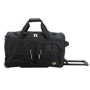 ROCKLAND ROLLING DUFFEL BAG 22" PRD322 - BLACK - Brand New