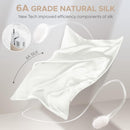 CAAIR 100% PURE MULBERRY SILK PILLOWCASE, 600 THREAD COUNT,KING SIZE- IVORY - Like New