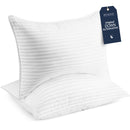 Beckham Hotel Collection Bed Pillows King Size Set of 2 Down Alternative - White - Like New